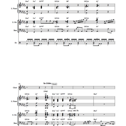 Partitura písně ROCK WITH YOU